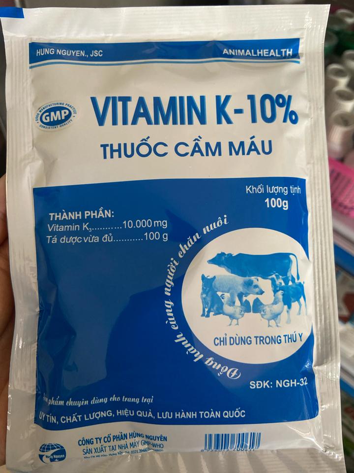 Vitamin K 100g-duoc-ban-tai-Thuốc Thú Y Vân Lan