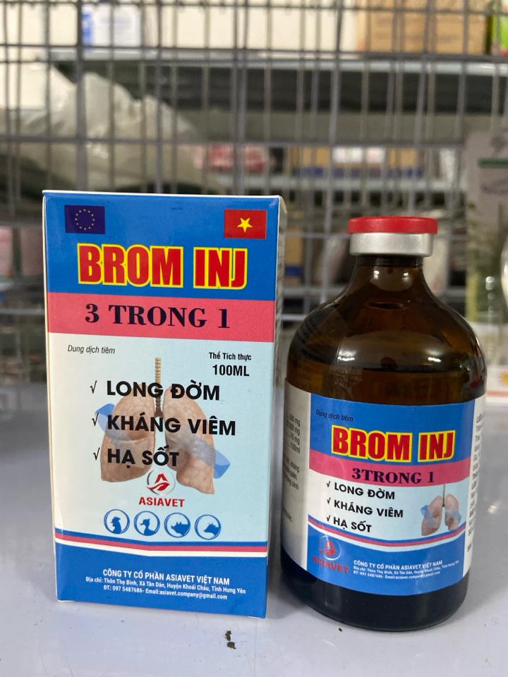 Brom INJ 100ml - Asiavet-duoc-ban-tai-Thuốc Thú Y Vân Lan