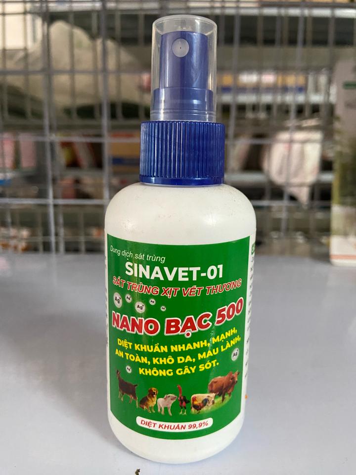 Nano bạc 500 100ml - Aminvet-duoc-ban-tai-Thuốc Thú Y Vân Lan