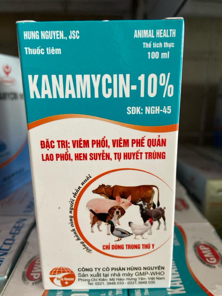 Kanamycin 100ml - Hùng Nguyên-duoc-ban-tai-Thuốc Thú Y Vân Lan