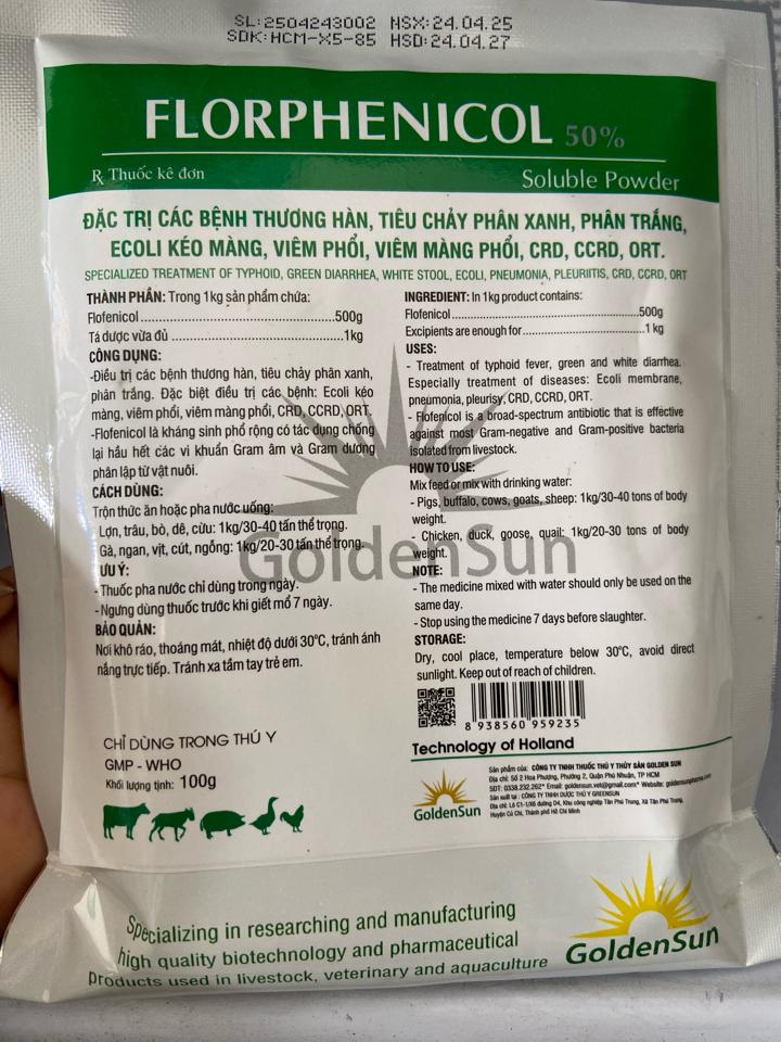 Flo 50% 100g - Golsun-duoc-ban-tai-Thuốc Thú Y Vân Lan