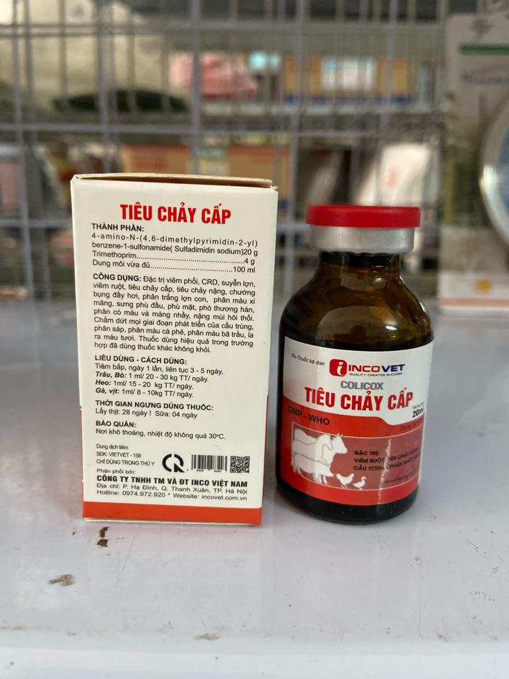 Tiêu chảy cấp 20ml-duoc-ban-tai-Thuốc Thú Y Vân Lan