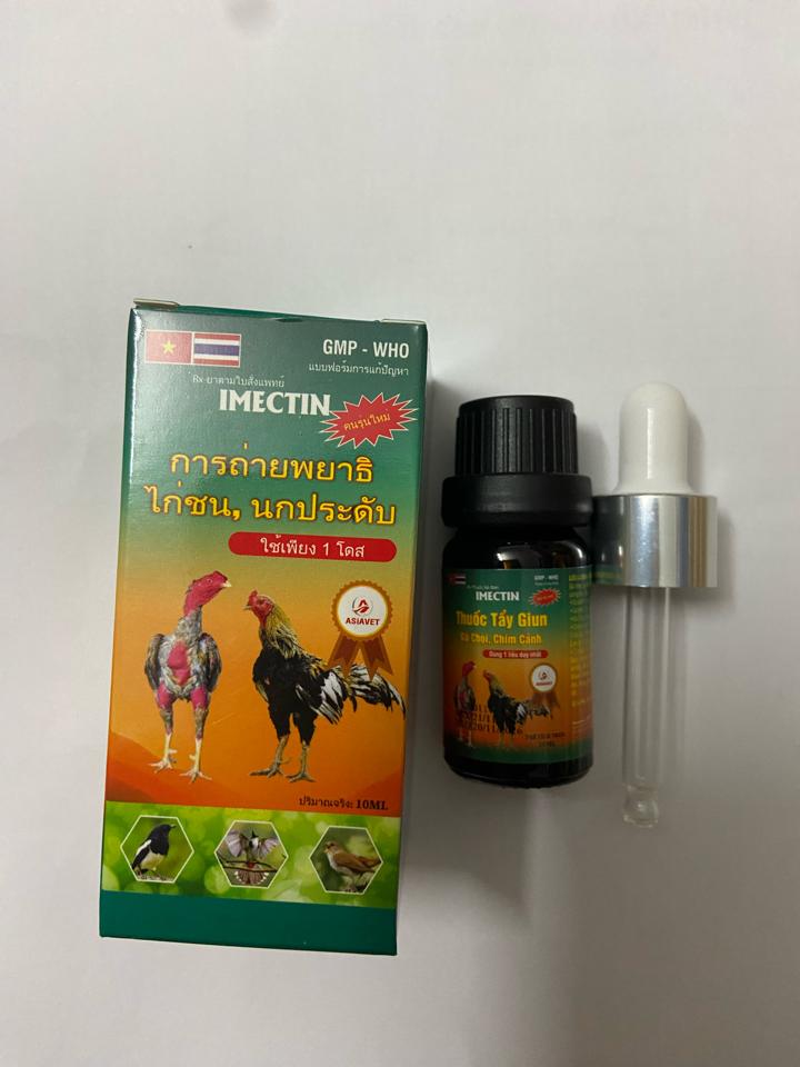 Thuốc tẩy giun gà chọi, chim cảnh 10ml-duoc-ban-tai-Thuốc Thú Y Vân Lan
