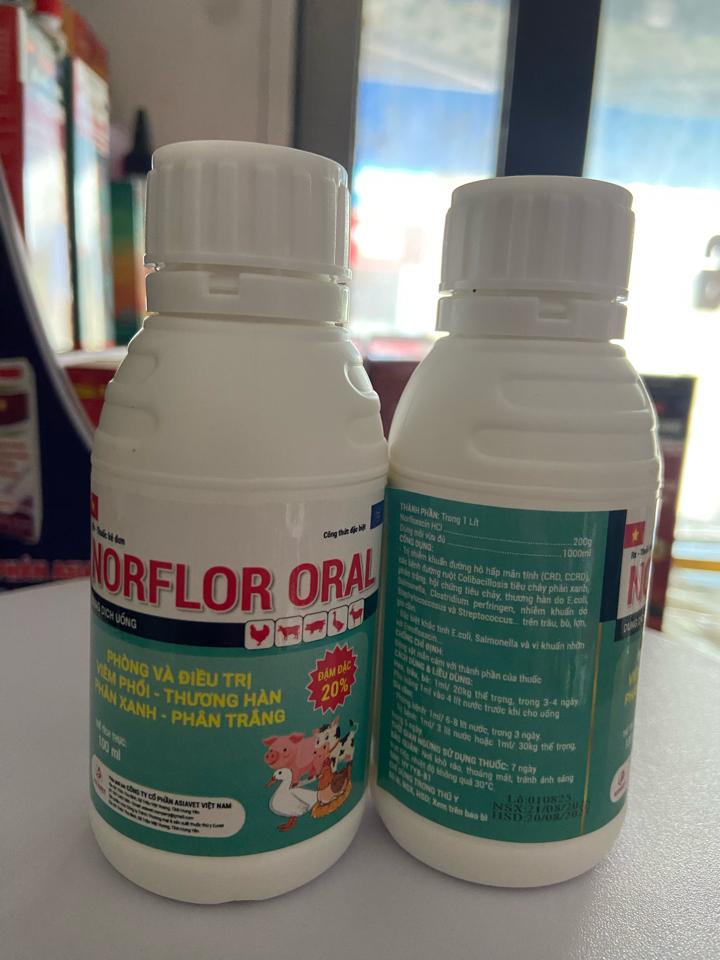 Norflo oral 100ml-duoc-ban-tai-Thuốc Thú Y Vân Lan