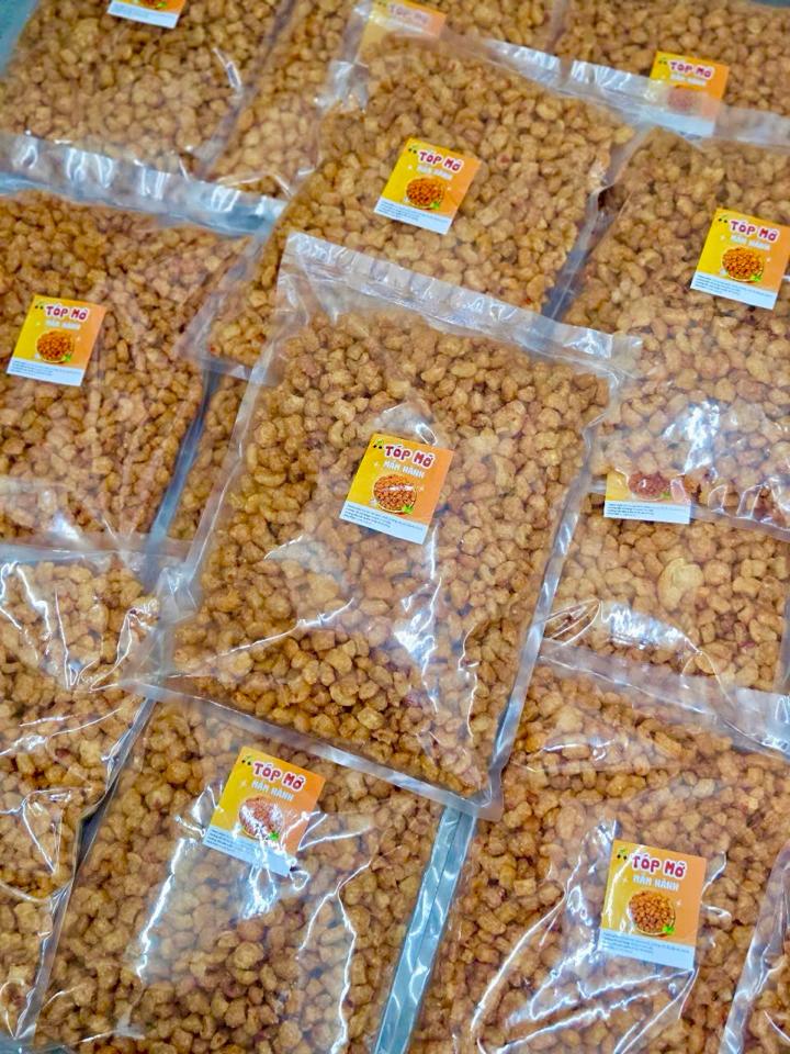Tóp mỡ ngào mắm hành-duoc-ban-tai-Thảo Nguyên - Bánh tráng Tây Ninh