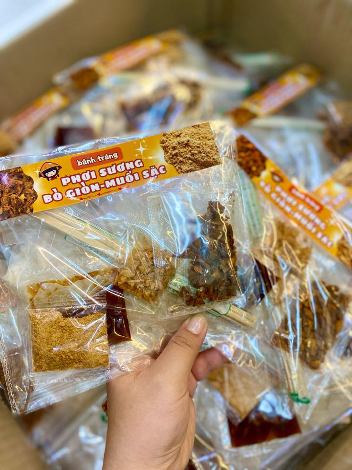 Bánh tráng muối sặc bò giòn - sỉ 13k - sỉ 10 bịch-duoc-ban-tai-Thảo Nguyên - Bánh tráng Tây Ninh