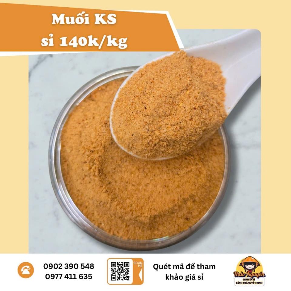 Muối nhuyễn tôm KS -duoc-ban-tai-Thảo Nguyên - Bánh tráng Tây Ninh