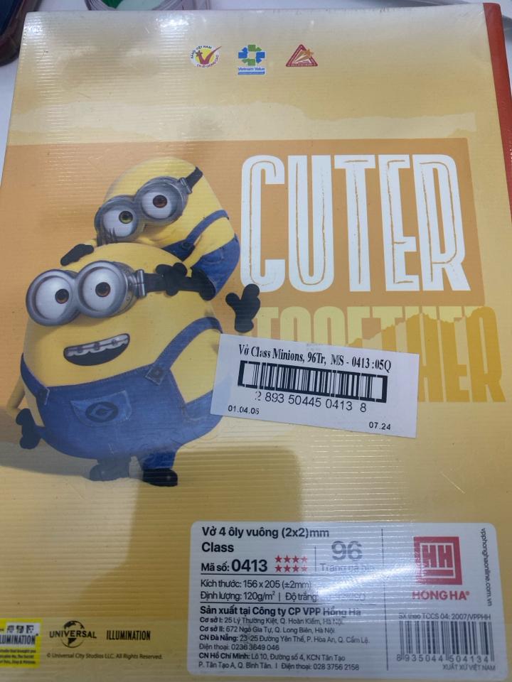 Hồng Hà minions- vở 4 ô ly-duoc-ban-tai-Nekoni Station