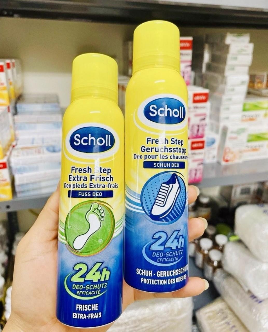 XỊT KHỬ MÙI HÔI CHÂN VÀ XỊT KHỬ MÙI GIÀY SCHOLL 24h-duoc-ban-tai-HƯƠNG TÁO ĐỎ
