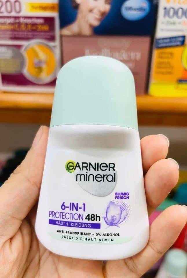Lăn khử mùi GARNIER MINERAL (Bản dẹt mới) 50ml-duoc-ban-tai-HƯƠNG TÁO ĐỎ