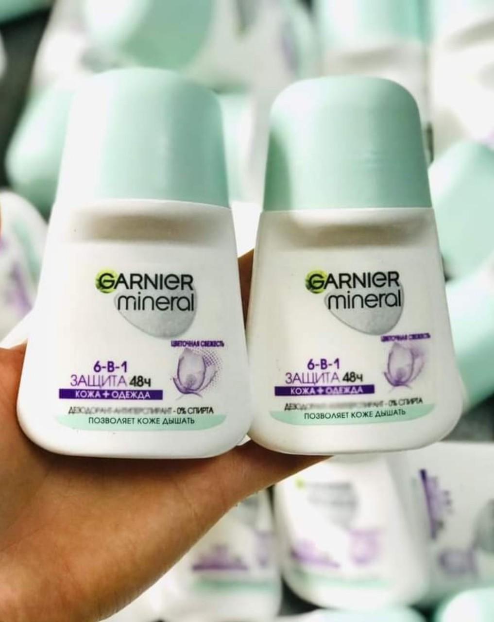 Lăn khử mùi GARNIER MINERAL (Bản dẹt mới) 50ml-duoc-ban-tai-HƯƠNG TÁO ĐỎ