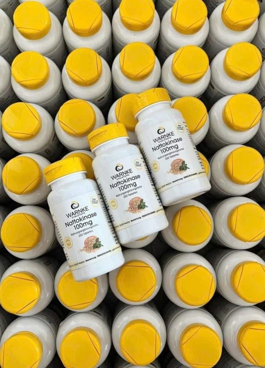 VIÊN UỐNG PHÒNG CHỐNG ĐỘT QUỴ NATTOKINASE WARNKE 100mg, Lọ 250 viên-duoc-ban-tai-HƯƠNG TÁO ĐỎ