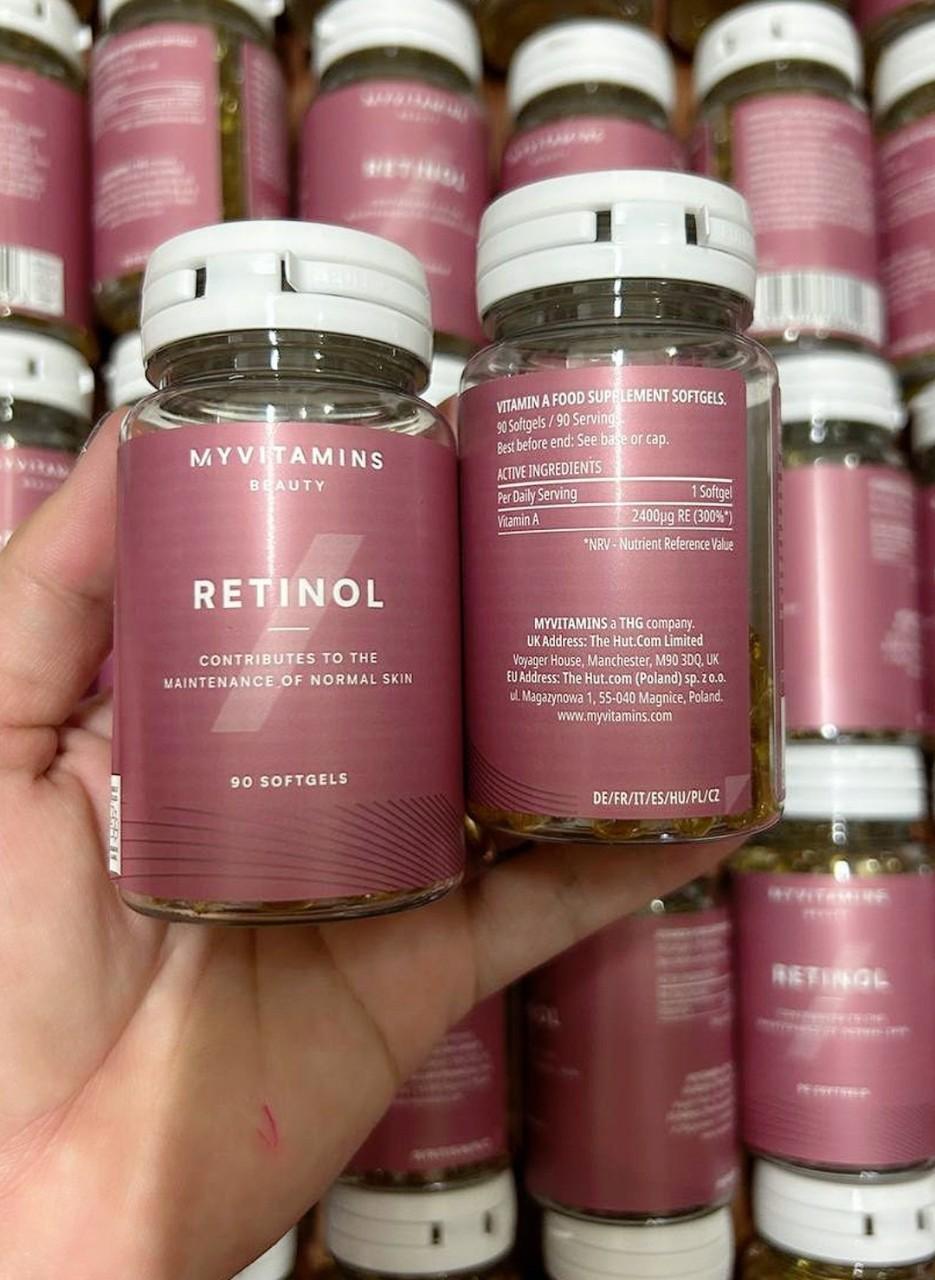 Viên uống Retinol MyVitamin Beauty - Pháp 90 viên-duoc-ban-tai-HƯƠNG TÁO ĐỎ