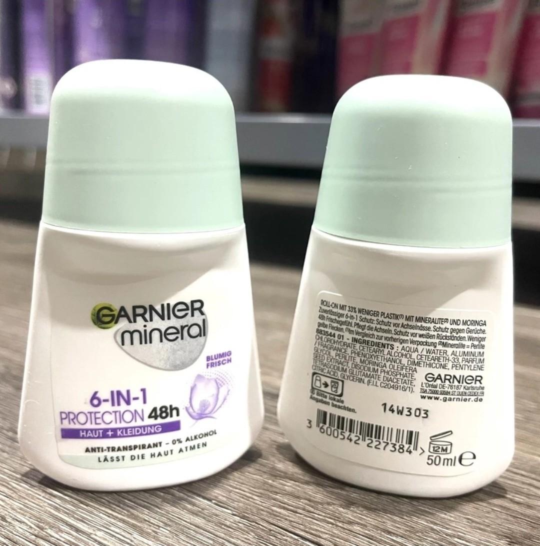 Lăn khử mùi GARNIER MINERAL (Bản dẹt mới) 50ml-duoc-ban-tai-HƯƠNG TÁO ĐỎ
