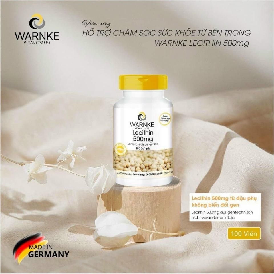 Tinh chất Mầm đậu nành WARNKE LECITHIN 500mg-duoc-ban-tai-HƯƠNG TÁO ĐỎ