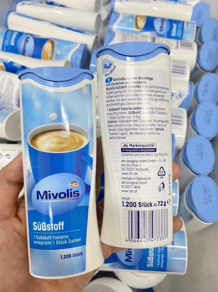🇩🇪 Viên #đường #ănkiêng Mivolis Substoff Đức 1200 viên 🇩🇪-duoc-ban-tai-HƯƠNG TÁO ĐỎ