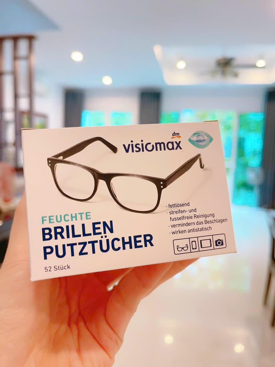 GIẤY LAU KÍNH VISIOMAX. Hộp 52 miếng-duoc-ban-tai-HƯƠNG TÁO ĐỎ