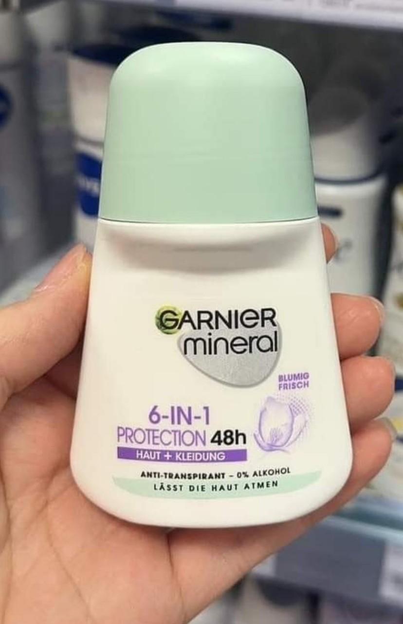 Lăn khử mùi GARNIER MINERAL (Bản dẹt mới) 50ml-duoc-ban-tai-HƯƠNG TÁO ĐỎ