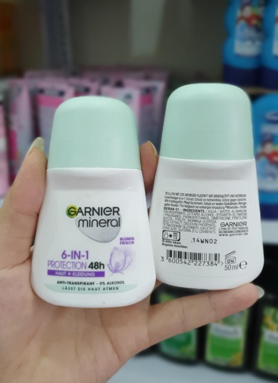 Lăn khử mùi GARNIER MINERAL (Bản dẹt mới) 50ml-duoc-ban-tai-HƯƠNG TÁO ĐỎ