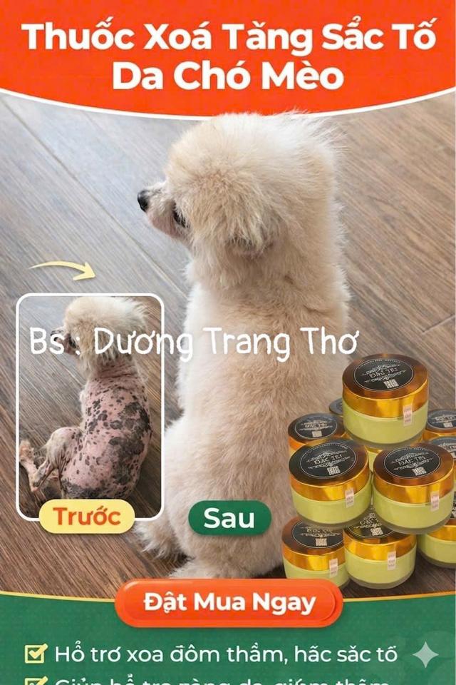 Kem Hỗ Trợ Xoá Thâm Da Chó Mèo – Giảm Tăng Sắc Tố, Nấm Da, Viêm Da ,Kích Mọc Lông Nhanh-duoc-ban-tai-Bệnh Viện Thú Cưng Việt - Mỹ Hà Nội