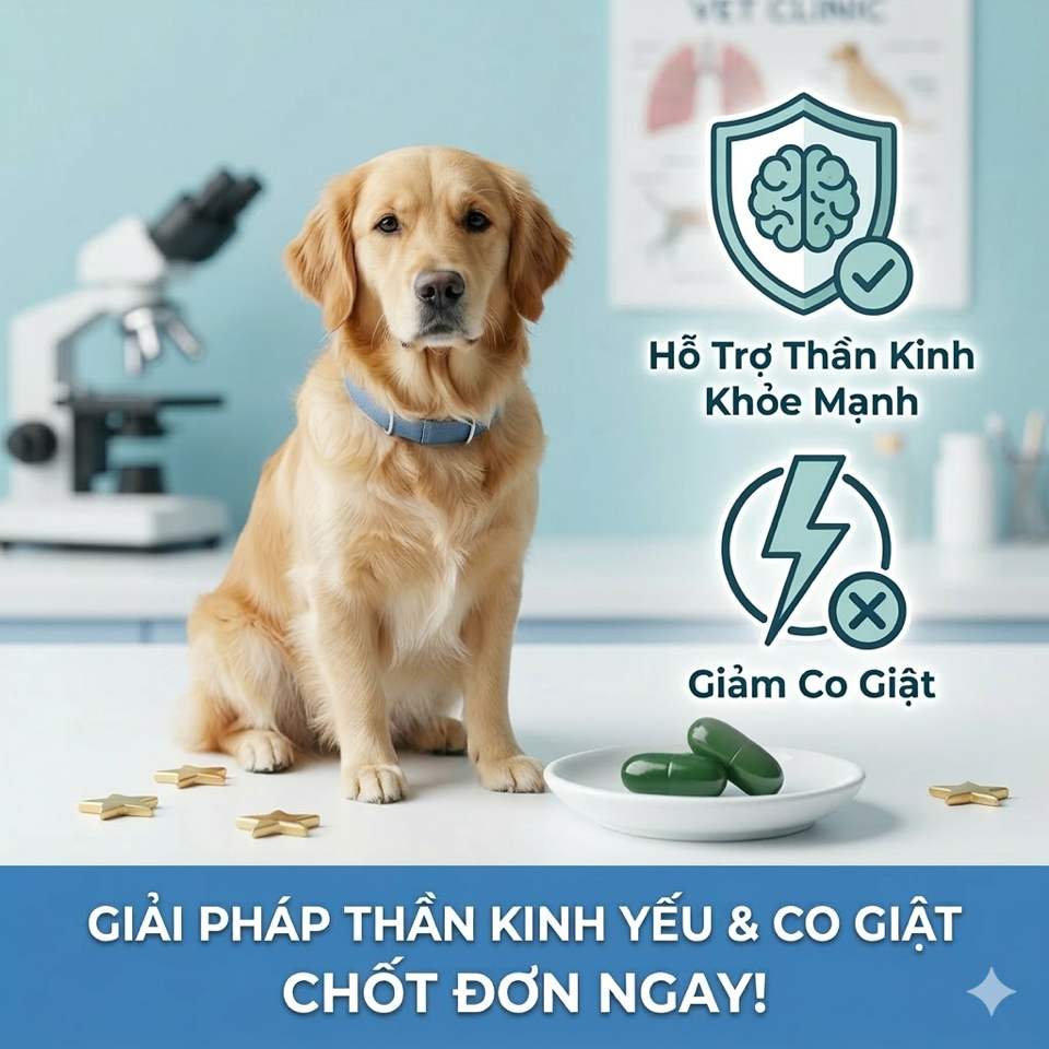 Giải Pháp Thần Kinh Yếu, Run,Co Giật Cứng Dành Cho Chó Mèo-duoc-ban-tai-Bệnh Viện Thú Cưng Việt - Mỹ Hà Nội