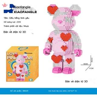 Lego Bearbrick Mảnh Trơn 31cm XiaoFangLe 88029-duoc-ban-tai-Đồ chơi đồng giá 99k