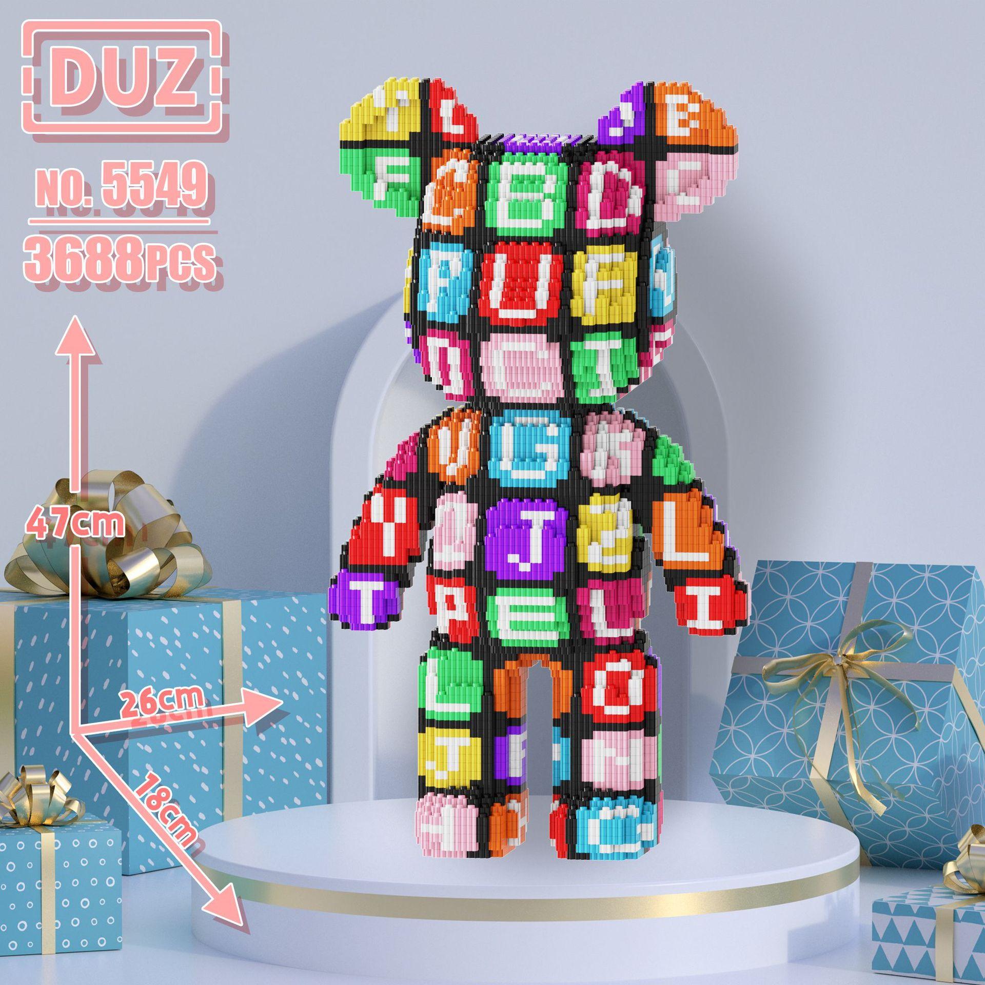 Lego Bearbrick Chữ Cái 47cm DUZ 5549-duoc-ban-tai-Đồ chơi đồng giá 99k
