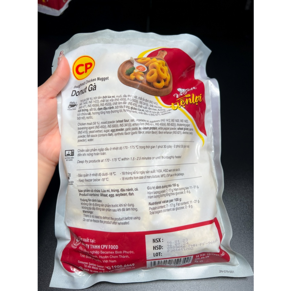 Gà Vòng Donut Chiên Giòn CP 500g-duoc-ban-tai-Nhà phân phối BKJ | Kho sỉ Indomie Hà Nội