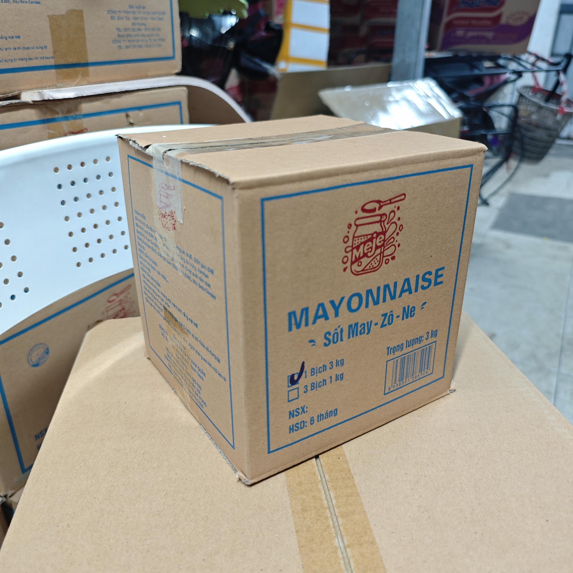 Sốt Mayonnaise MEJE - Hộp 3kg-duoc-ban-tai-Nhà phân phối BKJ | Kho sỉ Indomie Hà Nội