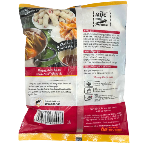 Chả Mực Xoắn Ống LC Foods 500g-duoc-ban-tai-Nhà phân phối BKJ | Kho sỉ Indomie Hà Nội