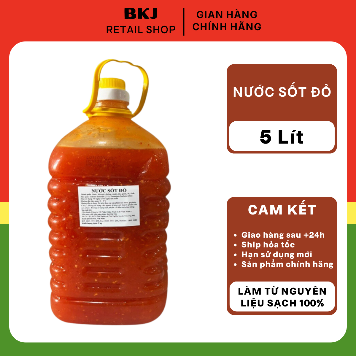 Nước sốt đỏ CP 5L-duoc-ban-tai-Nhà phân phối BKJ | Kho sỉ Indomie Hà Nội