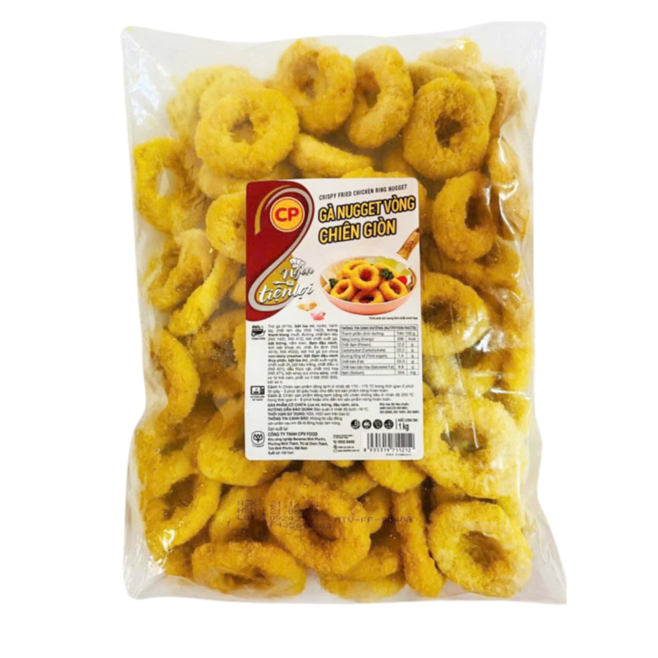 Gà Vòng Nugget Chiên Giòn CP 1kg-duoc-ban-tai-Nhà phân phối BKJ | Kho sỉ Indomie Hà Nội