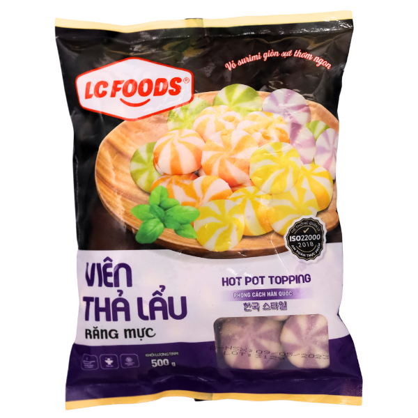 Viên Thả Lẩu Răng Mực LC 500g (32v)-duoc-ban-tai-Nhà phân phối BKJ | Kho sỉ Indomie Hà Nội