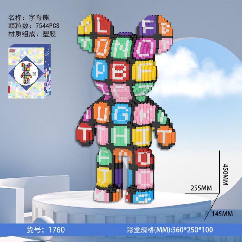 Lego Bearbrick Alphabet 45cm Xinz 1760-duoc-ban-tai-Đồ chơi đồng giá 99k
