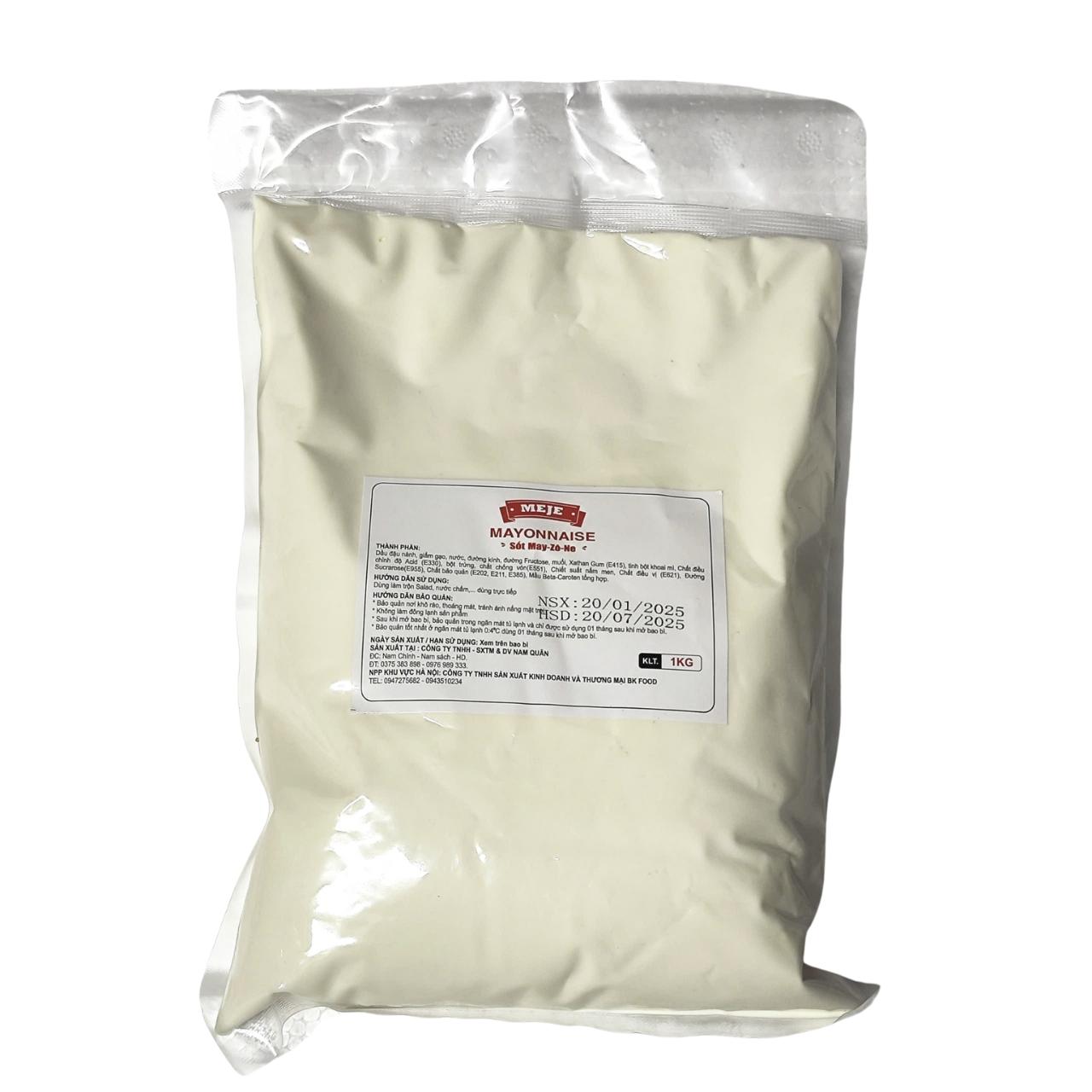 Xốt Mayonnaise MEJE Túi 1kg-duoc-ban-tai-Nhà phân phối BKJ | Kho sỉ Indomie Hà Nội