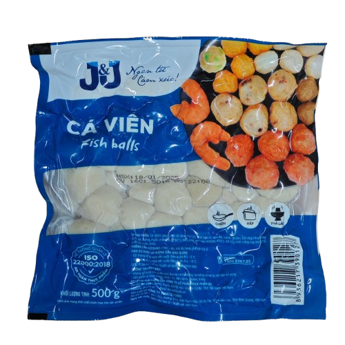 Cá viên JJ 500g (80v)-duoc-ban-tai-Nhà phân phối BKJ | Kho sỉ Indomie Hà Nội