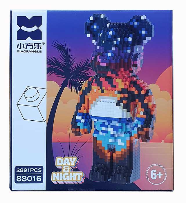 Lego Bearbrick Mảnh Trơn 33cm XiaoFangLe 88016-duoc-ban-tai-Đồ chơi đồng giá 99k