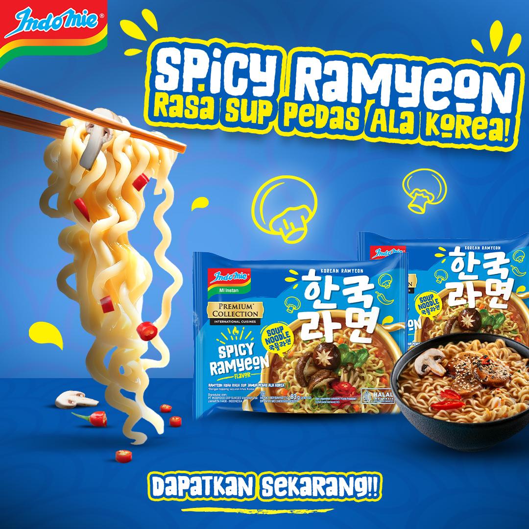 Mì trộn Indomie Nấm Cay Hàn Quốc 83g (40 Gói)-duoc-ban-tai-Nhà phân phối BKJ | Kho sỉ Indomie Hà Nội
