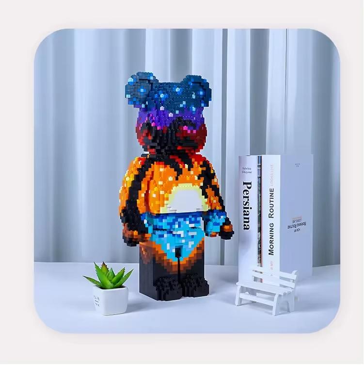 Lego Bearbrick Mảnh Trơn 33cm XiaoFangLe 88016-duoc-ban-tai-Đồ chơi đồng giá 99k
