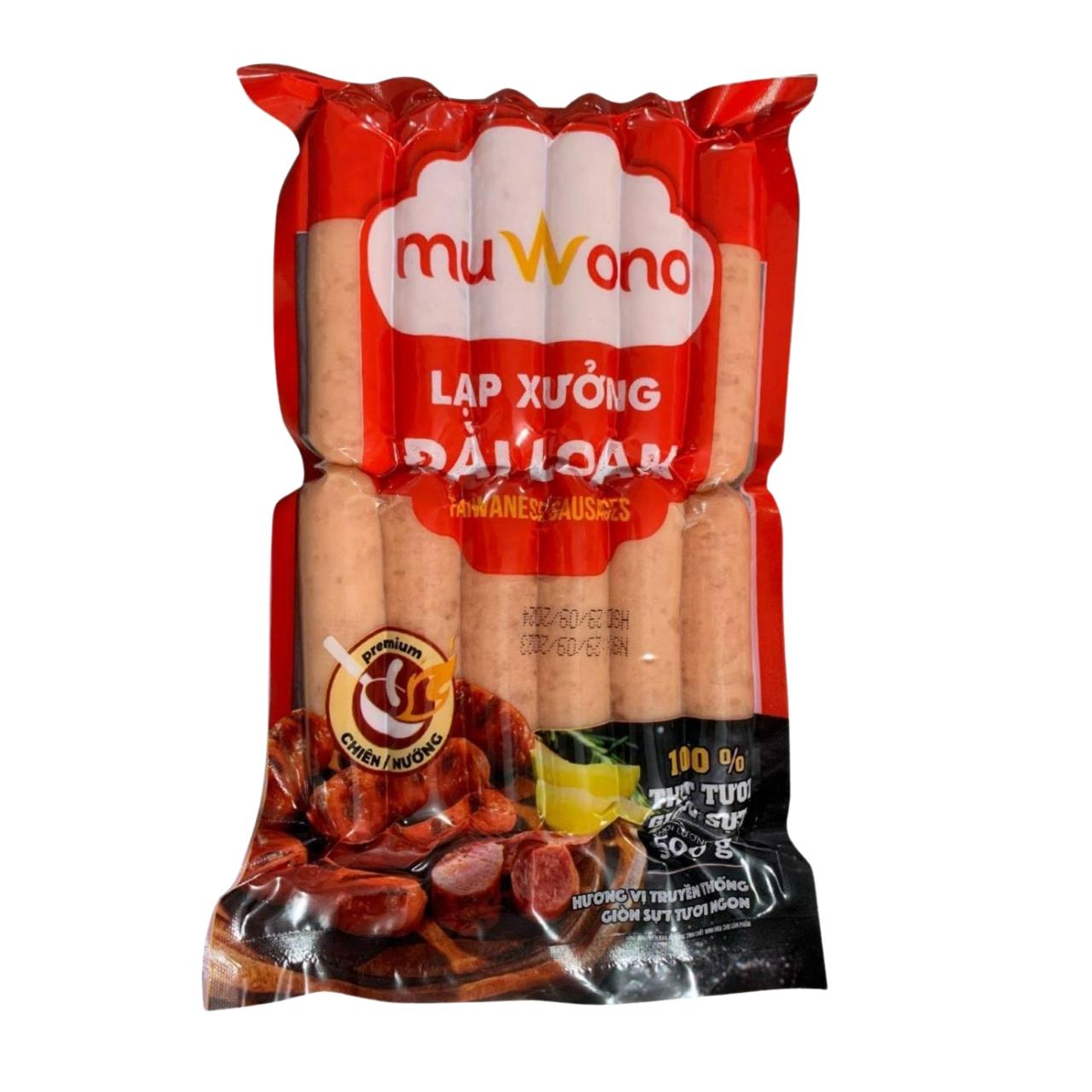 Lạp xưởng Đài Loan Muwono 500g (12 chiếc)-duoc-ban-tai-Nhà phân phối BKJ | Kho sỉ Indomie Hà Nội