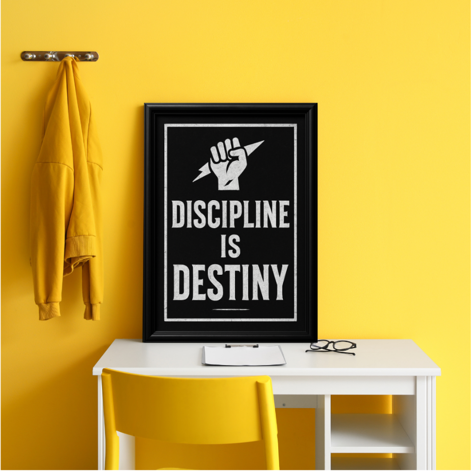 Tranh Truyền Động Lực - Discipline Is Destiny-duoc-ban-tai-Tranh Gia Phương