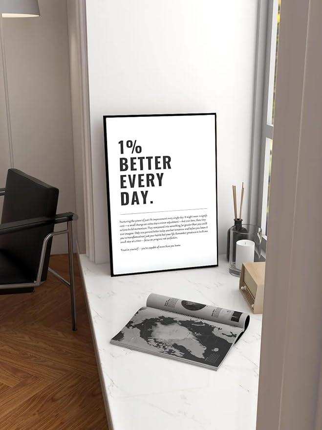 Tranh Truyền Động Lực - 1% Better Every Day-duoc-ban-tai-Tranh Gia Phương