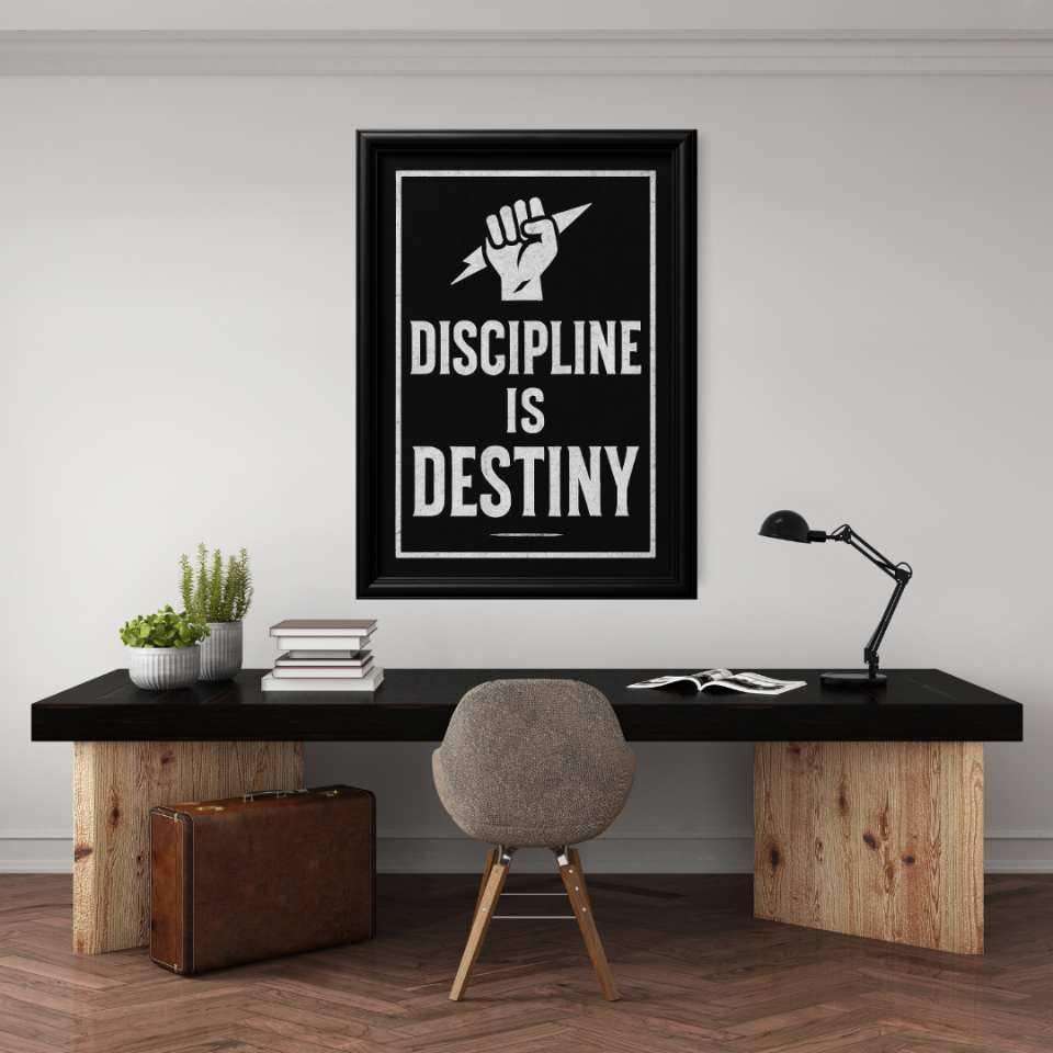 Tranh Truyền Động Lực - Discipline Is Destiny-duoc-ban-tai-Tranh Gia Phương