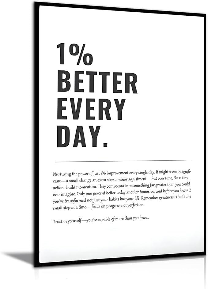 Tranh Truyền Động Lực - 1% Better Every Day-duoc-ban-tai-Tranh Gia Phương