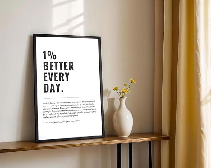 Tranh Truyền Động Lực - 1% Better Every Day-duoc-ban-tai-Tranh Gia Phương
