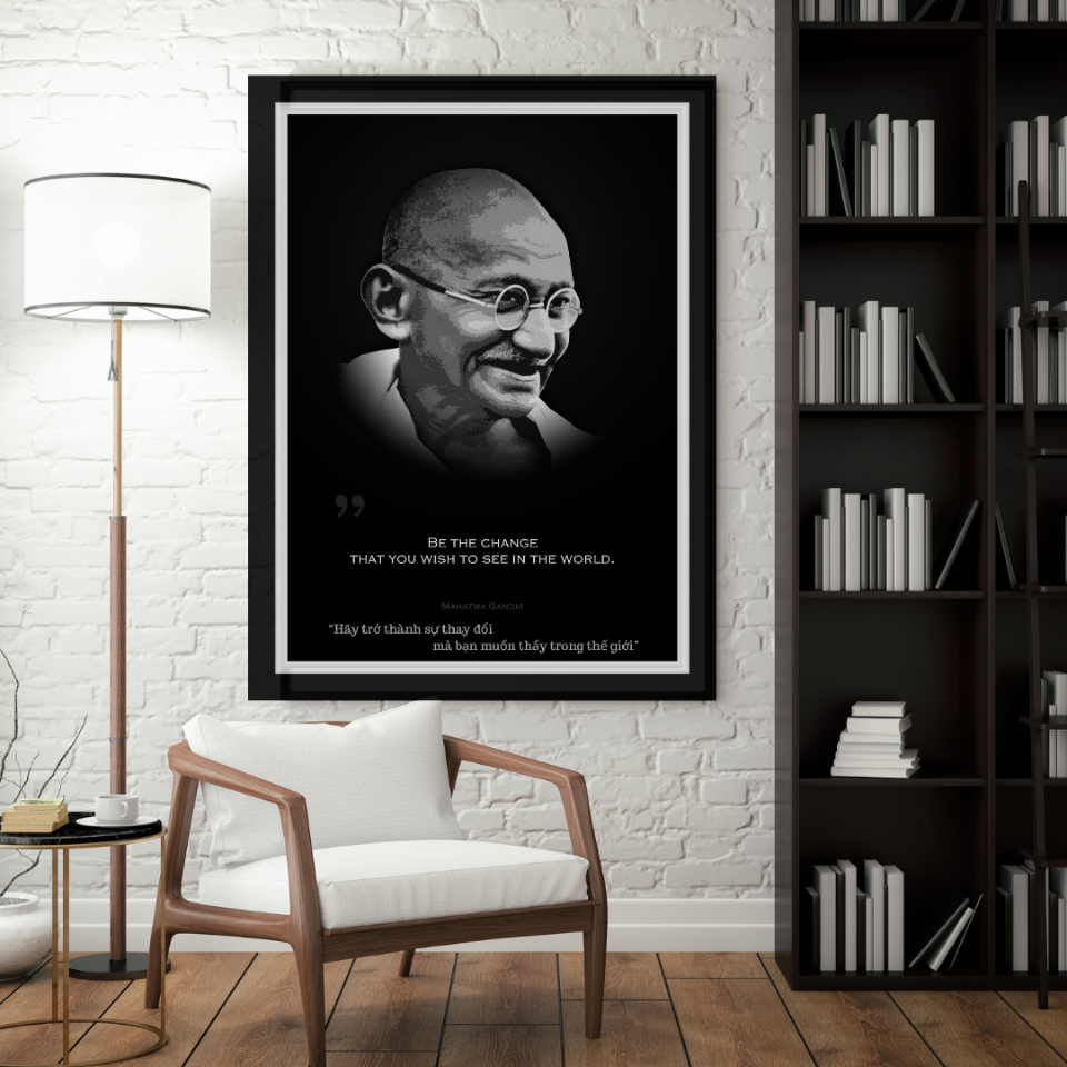 Mahatma Gandhi-duoc-ban-tai-Tranh Gia Phương