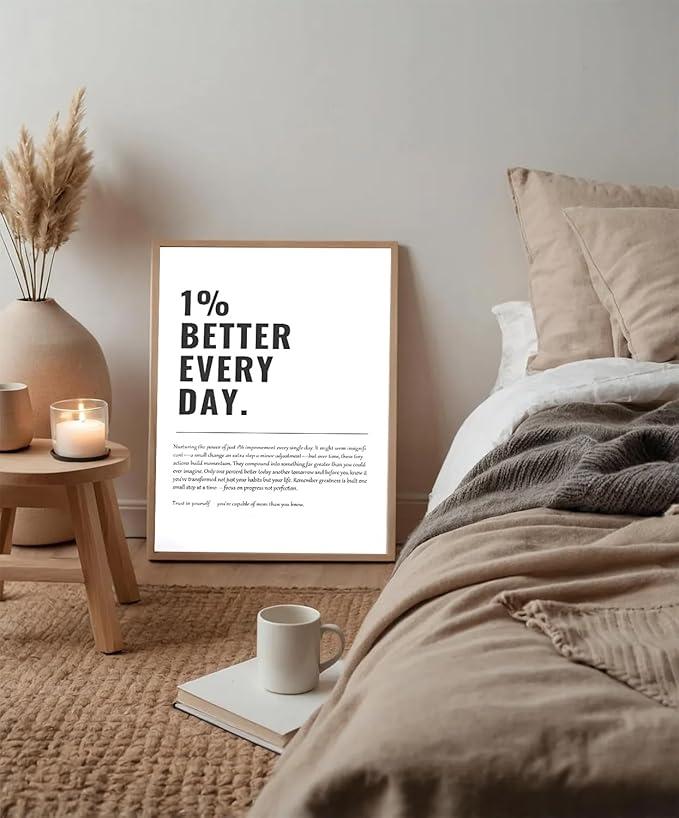 Tranh Truyền Động Lực - 1% Better Every Day-duoc-ban-tai-Tranh Gia Phương