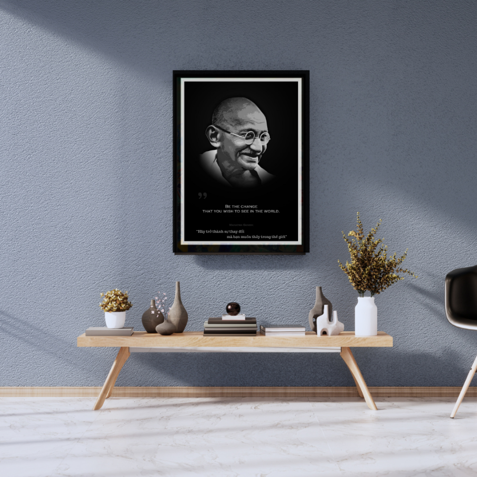 Mahatma Gandhi-duoc-ban-tai-Tranh Gia Phương