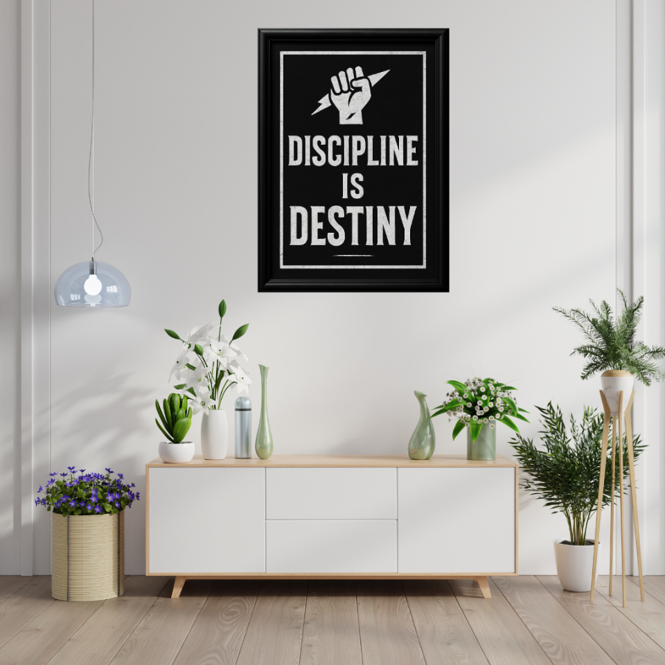 Tranh Truyền Động Lực - Discipline Is Destiny-duoc-ban-tai-Tranh Gia Phương