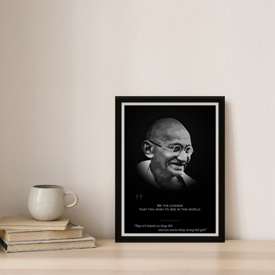 Mahatma Gandhi-duoc-ban-tai-Tranh Gia Phương